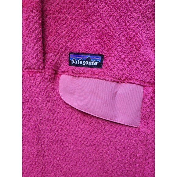 Patagonia Womens Medium Raspberry Pink Pullover ReTool Snap-T Fleece - Picture 2 of 4